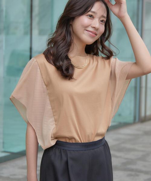 COUP DE CHANCE（クードシャンス）の「【手洗い可／日本製】フレンチシアーカットソー（Tシャツ/カットソー・レディース・ホワイト/ブラック/ベージュ・34/38）」の4枚目の写真