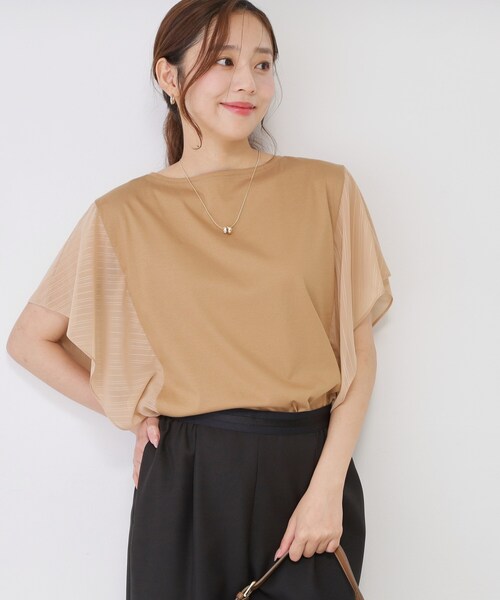COUP DE CHANCE（クードシャンス）の「【手洗い可／日本製】フレンチシアーカットソー（Tシャツ/カットソー・レディース・ホワイト/ブラック/ベージュ・34/38）」の22枚目の写真