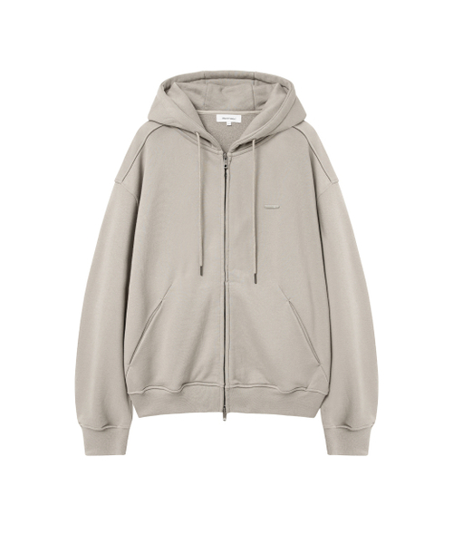 MISEKISEOUL MEN(ミセキソウルメンズ)の「Invisible pocket full zip-up hoodie BEIGE GREY(パーカー・メンズ・その他・2/3/4/1)」の2枚目の写真