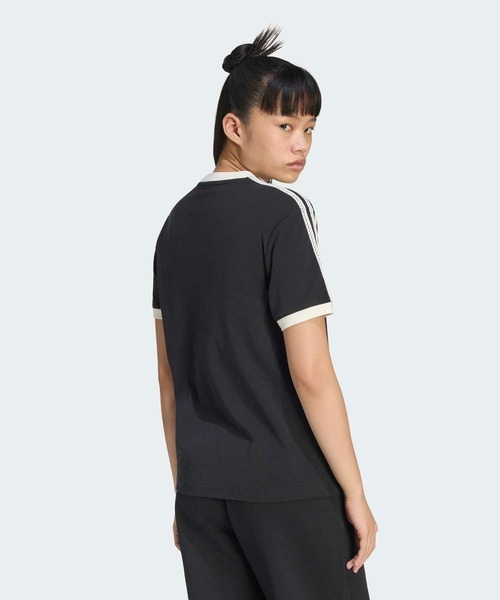 adidas(アディダス)の「アディダス オリジナルス サマーグロー アドバンスド スリーストライプス Tシャツ / アディダスオリジナルス adidas Originals(Tシャツ/カットソー・レディース・ブラック・XX-LARGE/3XL/LARGE/MEDIUM/SMALL/X-LARGE/X-SMALL)」の2枚目の写真