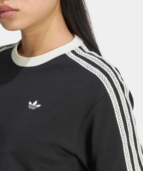 adidas(アディダス)の「アディダス オリジナルス サマーグロー アドバンスド スリーストライプス Tシャツ / アディダスオリジナルス adidas Originals(Tシャツ/カットソー・レディース・ブラック・XX-LARGE/3XL/LARGE/MEDIUM/SMALL/X-LARGE/X-SMALL)」の3枚目の写真
