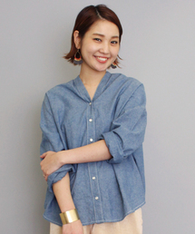 mystic | 【mystic】ダンガリーVフロントシャツ(シャツ/ブラウス)