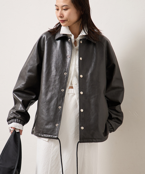 schott(ショット)の「別注【Schott/ショット】for JS ラムレザー コーチジャケット(その他アウター・レディース・ブラック・MEDIUM/LARGE)」の18枚目の写真