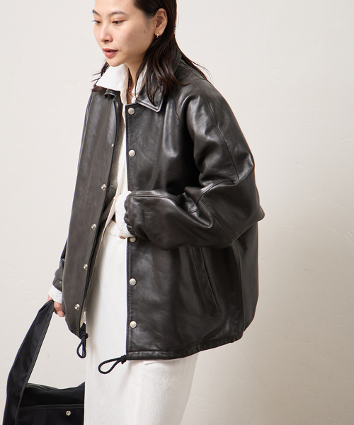 schott(ショット)の「別注【Schott/ショット】for JS ラムレザー コーチジャケット(その他アウター・レディース・ブラック・MEDIUM/LARGE)」の19枚目の写真