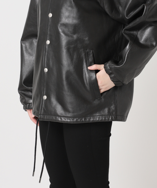 schott(ショット)の「別注【Schott/ショット】for JS ラムレザー コーチジャケット(その他アウター・レディース・ブラック・MEDIUM/LARGE)」の6枚目の写真