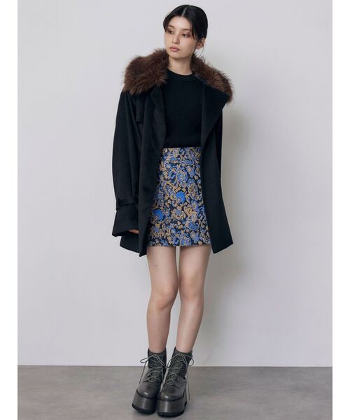 MURUA(ムルーア)の「レースアップミドルブーツ(ブーツ・レディース・グレー/ブラック・24.5/23.5/22.5)」の7枚目の写真