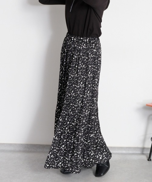 cepo(セポ)の「アニマル柄プリーツスカート(スカート・レディース・ベージュ/ブラック・M)」の22枚目の写真