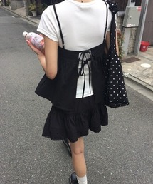 バックストラップフレアキャミブラウス