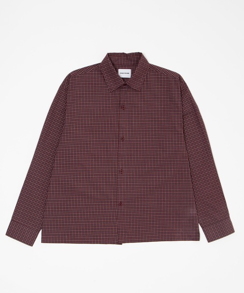 SHORT ROUND(ショートラウンド)の「SHORT ROUND/【26年秋冬新作】クロップドシャツ(シャツ/ブラウス・メンズ・レッド系その他2/ブルー系その他4/ブラック系その他4/ブラック系その他2/ホワイト/サックスブルー・MEDIUM/LARGE)」の18枚目の写真