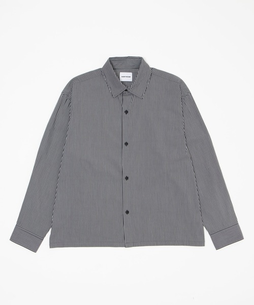 SHORT ROUND(ショートラウンド)の「SHORT ROUND/【26年秋冬新作】クロップドシャツ(シャツ/ブラウス・メンズ・レッド系その他2/ブルー系その他4/ブラック系その他4/ブラック系その他2/ホワイト/サックスブルー・MEDIUM/LARGE)」の12枚目の写真