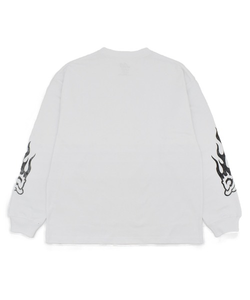lost(ロスト)の「lost/ロスト FLAME LS TEE ロンT LM6F-2202(Tシャツ/カットソー・メンズ・モスグリーン/ブラック/ホワイト・XL/M/L)」の6枚目の写真