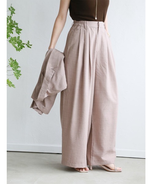 fifth(フィフス)の「【SETUP対応】リネンライクワイドパンツ(その他パンツ・レディース・ベージュ/ブラック・M)」の20枚目の写真