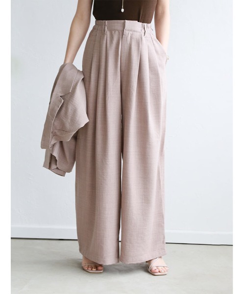 fifth(フィフス)の「【SETUP対応】リネンライクワイドパンツ(その他パンツ・レディース・ベージュ/ブラック・M)」の19枚目の写真