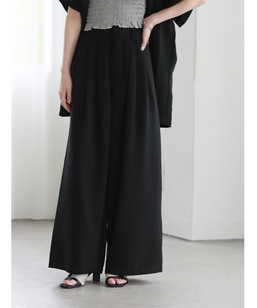 fifth(フィフス)の「【SETUP対応】リネンライクワイドパンツ(その他パンツ・レディース・ベージュ/ブラック・M)」の13枚目の写真