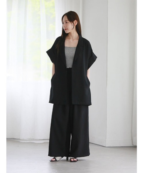 fifth(フィフス)の「【SETUP対応】リネンライクワイドパンツ(その他パンツ・レディース・ベージュ/ブラック・M)」の15枚目の写真