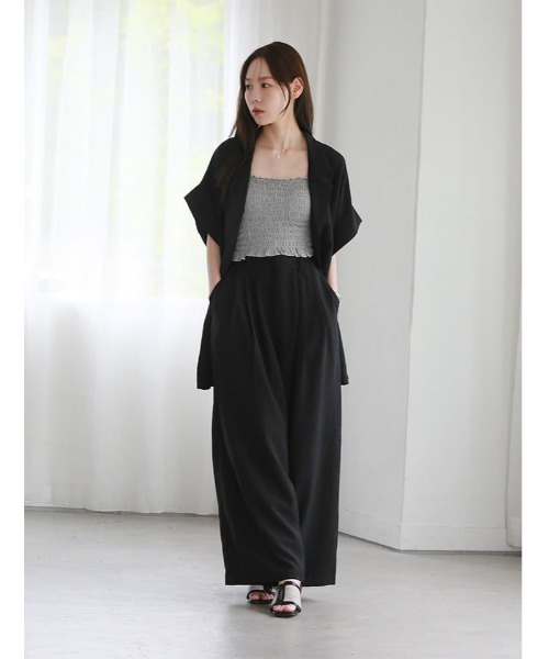 fifth(フィフス)の「【SETUP対応】リネンライクワイドパンツ(その他パンツ・レディース・ベージュ/ブラック・M)」の16枚目の写真
