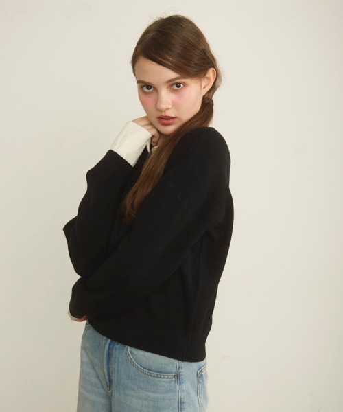 Noelie(ノエリー)の「襟付きプルオーバー(Tシャツ/カットソー・レディース・アイボリー/グレー/ブラック・FREE)」の17枚目の写真