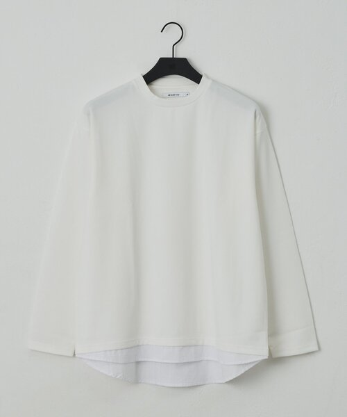 COLONY 2139(コロニートゥーワンスリーナイン)の「ジョーゼットレイヤード長袖T(Tシャツ/カットソー・メンズ・グレー/ホワイト/ブラック・MEDIUM/LARGE)」の2枚目の写真