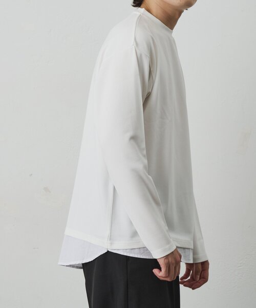 COLONY 2139(コロニートゥーワンスリーナイン)の「ジョーゼットレイヤード長袖T(Tシャツ/カットソー・メンズ・グレー/ホワイト/ブラック・MEDIUM/LARGE)」の7枚目の写真