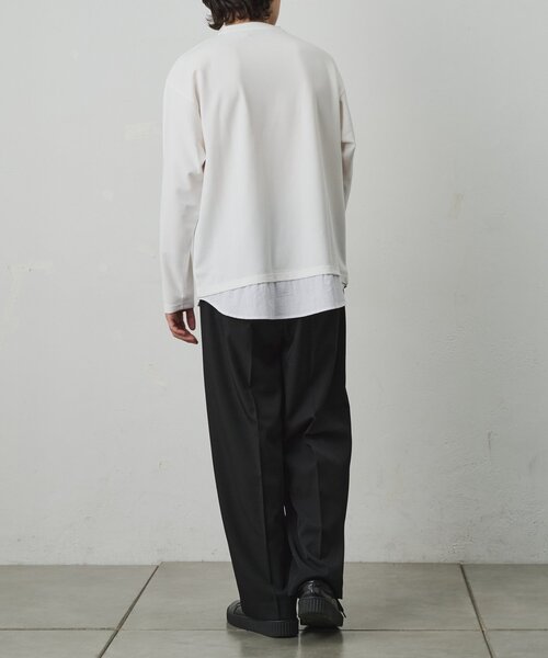 COLONY 2139(コロニートゥーワンスリーナイン)の「ジョーゼットレイヤード長袖T(Tシャツ/カットソー・メンズ・グレー/ホワイト/ブラック・MEDIUM/LARGE)」の10枚目の写真