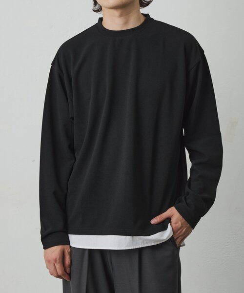 COLONY 2139(コロニートゥーワンスリーナイン)の「ジョーゼットレイヤード長袖T(Tシャツ/カットソー・メンズ・グレー/ホワイト/ブラック・MEDIUM/LARGE)」の12枚目の写真
