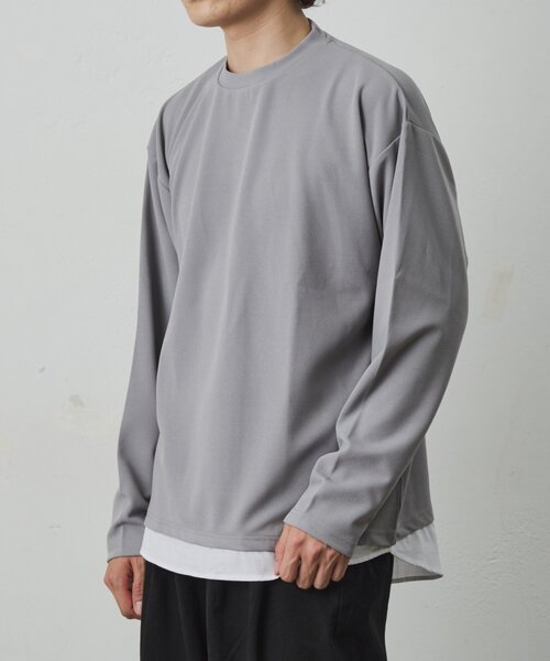 COLONY 2139(コロニートゥーワンスリーナイン)の「ジョーゼットレイヤード長袖T(Tシャツ/カットソー・メンズ・グレー/ホワイト/ブラック・MEDIUM/LARGE)」の21枚目の写真