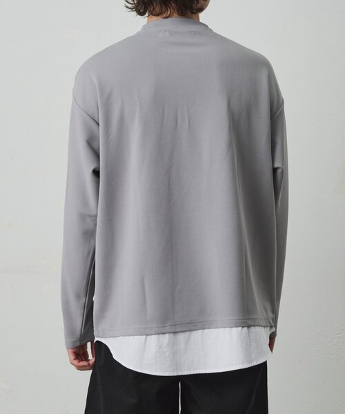 COLONY 2139(コロニートゥーワンスリーナイン)の「ジョーゼットレイヤード長袖T(Tシャツ/カットソー・メンズ・グレー/ホワイト/ブラック・MEDIUM/LARGE)」の22枚目の写真
