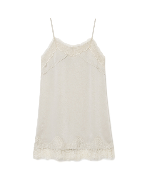 MILLO WOMEN（ミロウーマン）の「クリーズレースミディドレス[ベージュ]（ワンピース・レディース・その他・ONE SIZE）」の2枚目の写真