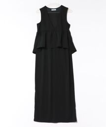 【ZOZO限定】カットジョーゼットペプラムジャンスカ