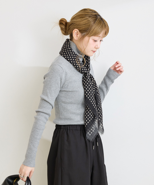 B.C STOCK(ベーセーストック)の「ウォッシャブル / ウール混タートルリブニット(ニット/セーター・レディース・レッド/ブラウン/ホワイト/チャコールグレー/ブラック/イエロー系その他/ブルー系その他/その他2・FREE)」の18枚目の写真