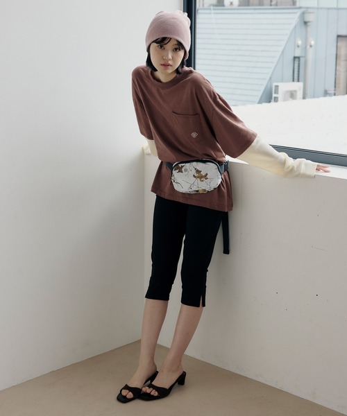 DAWNCE（ダウンス）の「【AKI・三嶋ひな 着用】レイヤードロンT（Tシャツ/カットソー・メンズ・ブラック/ブラウン・M/L）」の15枚目の写真