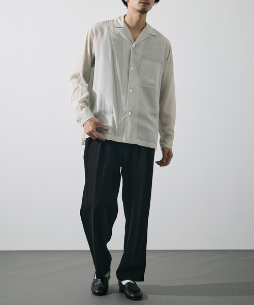 YLEVE(イレーヴ)の「【YLEVE/イレーヴ】WASHI PAPER TWILL TROUSERS(スラックス・メンズ・ブラック/ベージュ・4/3)」の6枚目の写真
