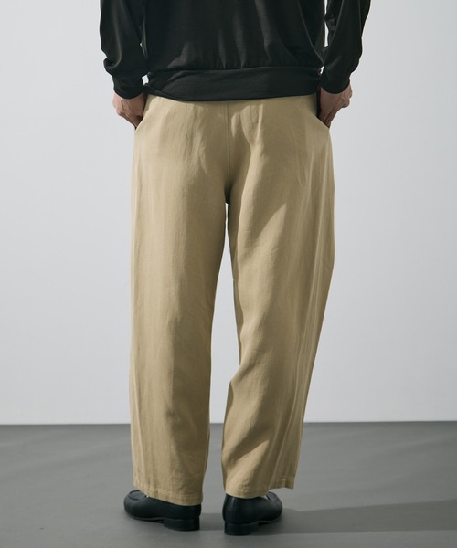 YLEVE(イレーヴ)の「【YLEVE/イレーヴ】WASHI PAPER TWILL TROUSERS(スラックス・メンズ・ブラック/ベージュ・4/3)」の15枚目の写真