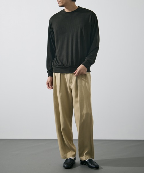 YLEVE(イレーヴ)の「【YLEVE/イレーヴ】WASHI PAPER TWILL TROUSERS(スラックス・メンズ・ブラック/ベージュ・4/3)」の16枚目の写真