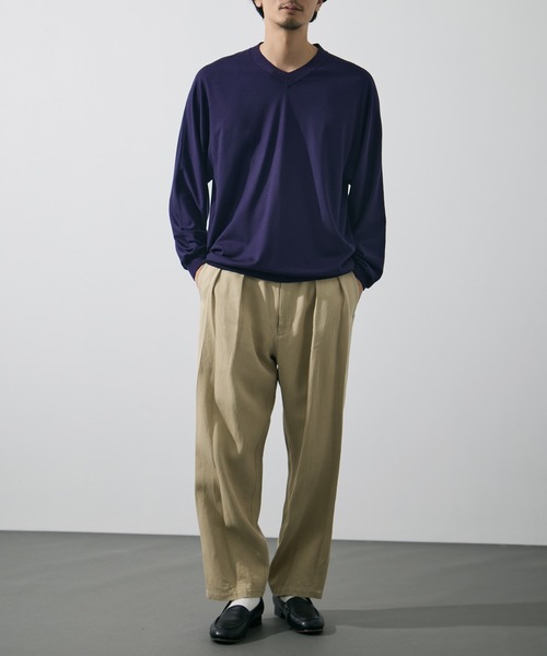 YLEVE(イレーヴ)の「【YLEVE/イレーヴ】WASHI PAPER TWILL TROUSERS(スラックス・メンズ・ブラック/ベージュ・4/3)」の17枚目の写真