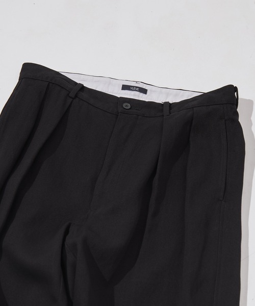 YLEVE(イレーヴ)の「【YLEVE/イレーヴ】WASHI PAPER TWILL TROUSERS(スラックス・メンズ・ブラック/ベージュ・4/3)」の10枚目の写真