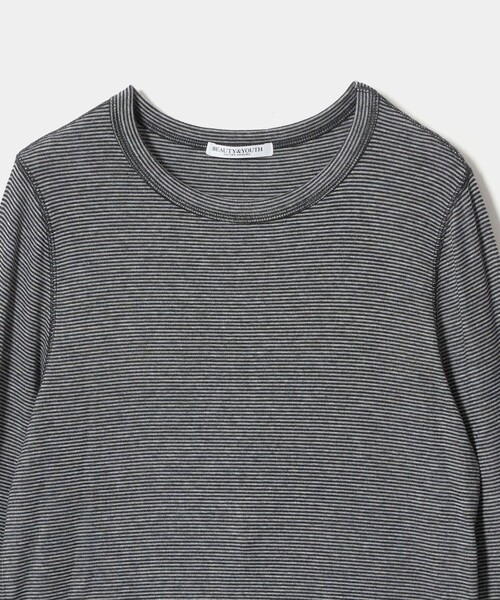 BEAUTY&YOUTH UNITED ARROWS(ビューティーアンドユースユナイテッドアローズ)の「毛セルロースブレンド クルーネック カットソー/ボーダー(Tシャツ/カットソー・レディース・その他1・FREE)」の9枚目の写真