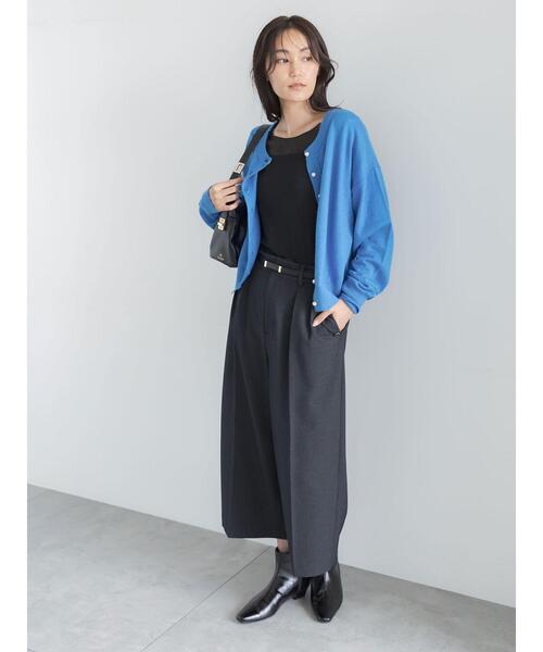 Te chichi(テチチ)の「アソートワイドクロップトパンツ(その他パンツ・レディース・ブラック/ブラウン/ネイビー/グレー・F)」の21枚目の写真