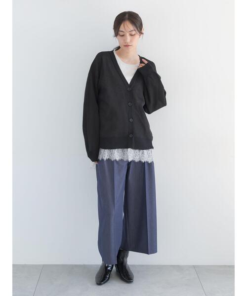 Te chichi(テチチ)の「アソートワイドクロップトパンツ(その他パンツ・レディース・ブラック/ブラウン/ネイビー/グレー・F)」の22枚目の写真