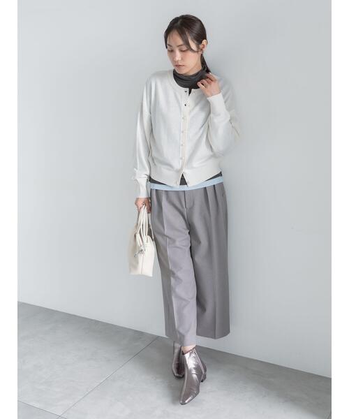 Te chichi(テチチ)の「アソートワイドクロップトパンツ(その他パンツ・レディース・ブラック/ブラウン/ネイビー/グレー・F)」の7枚目の写真