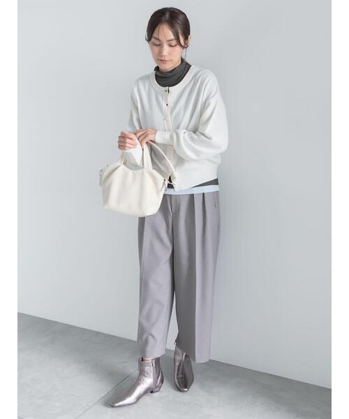 Te chichi(テチチ)の「アソートワイドクロップトパンツ(その他パンツ・レディース・ブラック/ブラウン/ネイビー/グレー・F)」の8枚目の写真