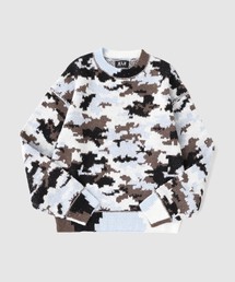 FAF (FAKE AS FLOWERS) / フェイク アズ フラワーズ WIK CAMO JACQUARD KNIT
