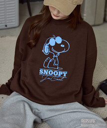 PUBLUX/パブリュクス PEANUTS/Snoopy/スヌーピー プリントスウェット 限定展開