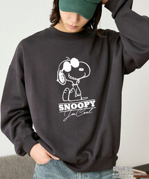 PUBLUX/パブリュクス PEANUTS/Snoopy/スヌーピー プリントスウェット 限定展開