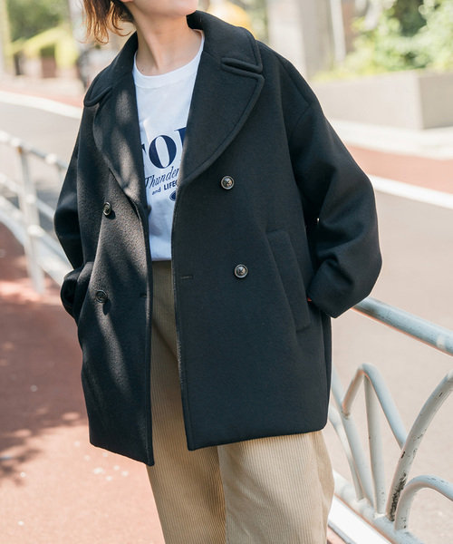Spick & Span(スピックアンドスパン)の「《新色有り / 追加》TICCA / ティッカ ピーコート(ピーコート・レディース・チャコールグレー/ブラック・FREE)」の1枚目の写真