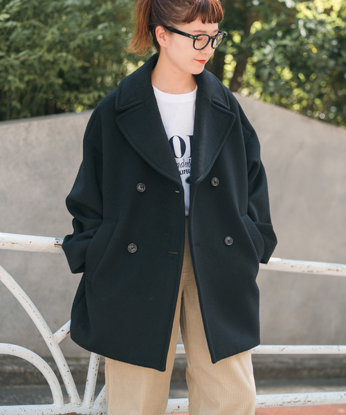 Spick & Span(スピックアンドスパン)の「《新色有り / 追加》TICCA / ティッカ ピーコート(ピーコート・レディース・チャコールグレー/ブラック・FREE)」の4枚目の写真