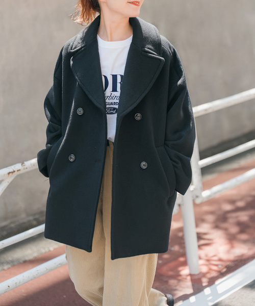 Spick & Span(スピックアンドスパン)の「《新色有り / 追加》TICCA / ティッカ ピーコート(ピーコート・レディース・チャコールグレー/ブラック・FREE)」の5枚目の写真