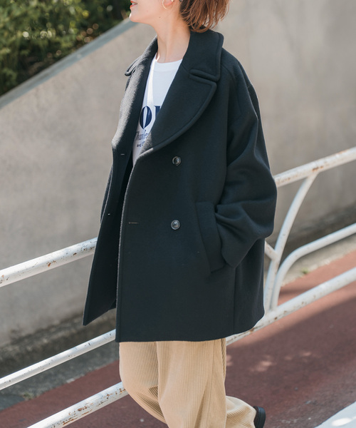Spick & Span(スピックアンドスパン)の「《新色有り / 追加》TICCA / ティッカ ピーコート(ピーコート・レディース・チャコールグレー/ブラック・FREE)」の6枚目の写真