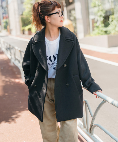 Spick & Span(スピックアンドスパン)の「《新色有り / 追加》TICCA / ティッカ ピーコート(ピーコート・レディース・チャコールグレー/ブラック・FREE)」の7枚目の写真