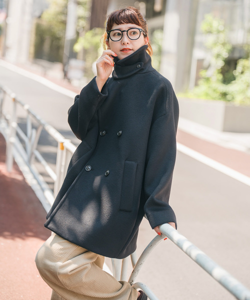 Spick & Span(スピックアンドスパン)の「《新色有り / 追加》TICCA / ティッカ ピーコート(ピーコート・レディース・チャコールグレー/ブラック・FREE)」の8枚目の写真